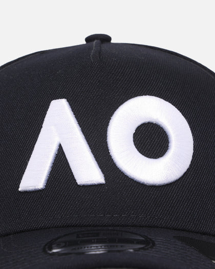 New Era Australian Open '25 Core Repreve® 9FORTY A-Frame Strapback Navy