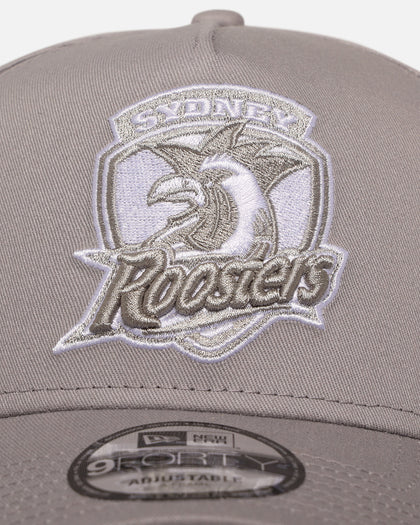 New Era Sydney Roosters 'NRL Grey & White' 9FORTY A-Frame Snapback Gray