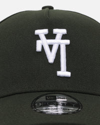 New Era Los Angeles Dodgers 'Upside Down LA Polychromatic' 9FORTY A-Frame Snapback Dark Green