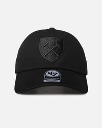 47 Brand West Ham 47 Clean Up Strapback Black/Black