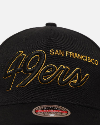 Mitchell & Ness San Francisco 49ers 'Team Script' MVP Snapback Black/Gold