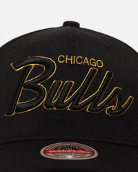 Mitchell & Ness Chicago Bulls 'Team Script' MVP Snapback Black/Gold