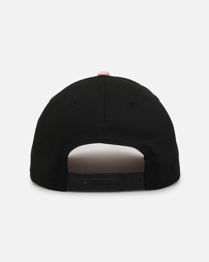 New Era Los Angeles Lakers 'Pink Satin Hearts 2.0' 9FORTY A-Frame Snapback Black/Pink