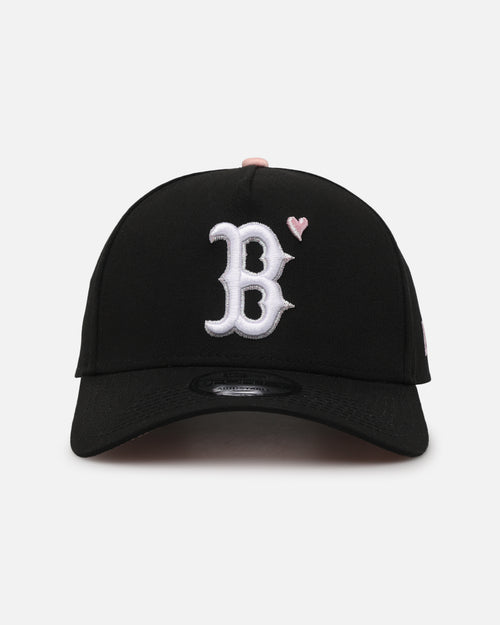 New Era Boston Red Sox 'Pink Satin Hearts 2.0' 9FORTY A-Frame Snapback Black/Pink