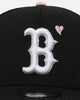 New Era Boston Red Sox 'Pink Satin Hearts 2.0' 9FORTY A-Frame Snapback Black/Pink