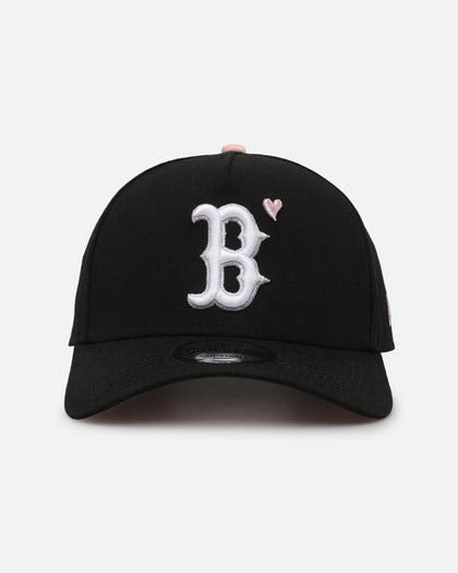New Era Boston Red Sox 'Pink Satin Hearts 2.0' 9FORTY A-Frame Snapback Black/Pink