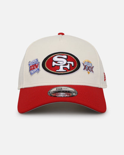 New Era San Francisco 49ers 'Super Bowl Logos' 9FORTY A-Frame Snapback Chrome