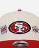 New Era San Francisco 49ers 'Super Bowl Logos' 9FORTY A-Frame Snapback Chrome