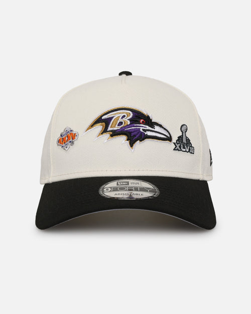 New Era Baltimore Ravens 'Super Bowl Logos' 9FORTY A-Frame Snapback Chrome