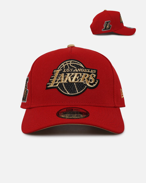 New Era Los Angeles Lakers 'Year Of The Snake' 9FORTY A-Frame Snapback Red/Gold