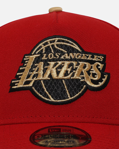 New Era Los Angeles Lakers 'Year Of The Snake' 9FORTY A-Frame Snapback Red/Gold