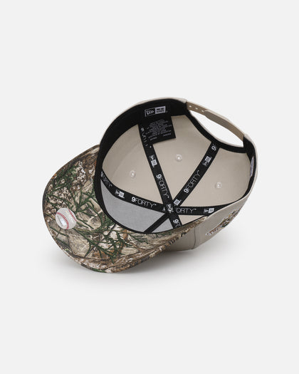 New Era Los Angeles Dodgers 'Real Tree Stone' 9FORTY A-Frame Snapback Stone