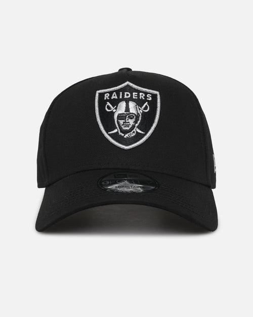New Era Las Vegas Raiders 'NFL Black & Silver Embroidery' 9FORTY A-Frame Snapback Black/Silver