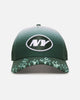 New Era New York Jets 'Sundyed Flames' 9FORTY A-Frame Snapback Pine Green