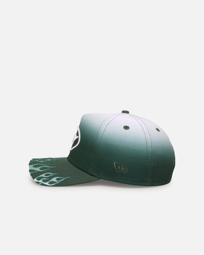 New Era New York Jets 'Sundyed Flames' 9FORTY A-Frame Snapback Pine Green