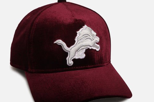 New Era Detroit Lions 'Velvet Dreams 2.0' 9FORTY A-Frame Snapback Burgundy