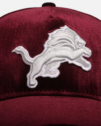 New Era Detroit Lions 'Velvet Dreams 2.0' 9FORTY A-Frame Snapback Burgundy