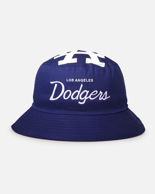 New Era Los Angeles Dodgers 'Script' Bucket Hat Official Team Colour