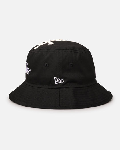 New Era Chicago White Sox 'Script' Bucket Hat Official Team Colour