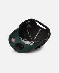 New Era Atlanta Braves 'Croc Skin' 9FORTY A-Frame Snapback Black