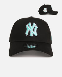 New Era New York Yankees 'Black Aqua' 9FORTY A-Frame Snapback Black/Aqua