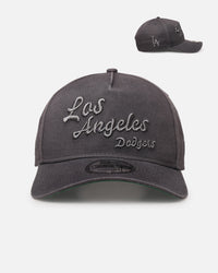 New Era Los Angeles Dodgers 'Graphite Script' 9FORTY A-Frame Snapback Washed Graphite