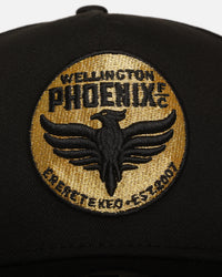 New Era Wellington Phoenix FC 'A-League Exculsive' 9FORTY A-Frame Snapback Black/Gold