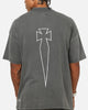 Saint Morta Athltc T-Shirt Washed Charcoal