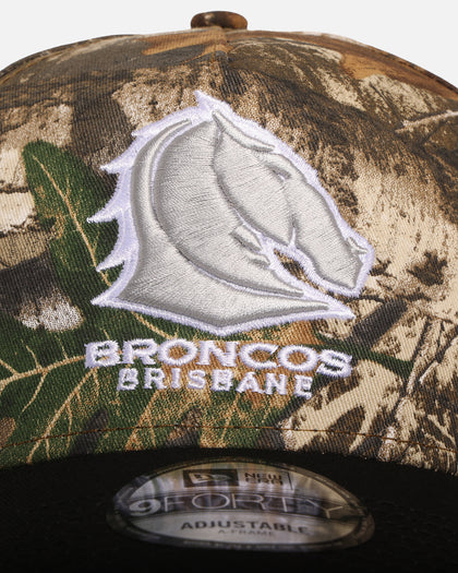 New Era Brisbane Broncos 'NRL Real Tree' 9FORTY A-Frame Snapback Real Tree Camo