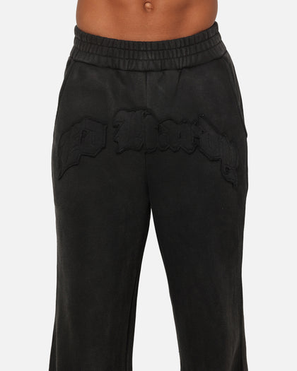 Ed Hardy Fray Track Pants Black