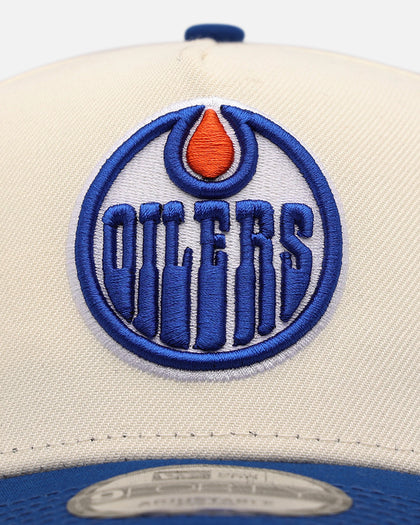 New Era Edmonton Oilers 'Team Color Visor' 9FORTY A-Frame Snapback Chrome/Official Team Color