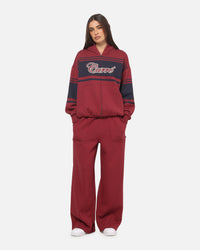 Carre Varsity Track Pants Burgundy