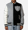 Pro Standard Las Vegas Raiders Reverse French Terry Wool Varsity Jacket Black/Grey