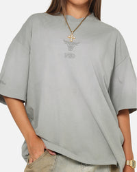 Mitchell & Ness Chicago Bulls Big Oversized Logo T-Shirt Neutral Grey