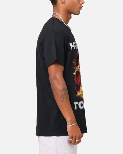 Goat Crew Marvel Fantastic Four Human Torch Fire T-Shirt Black
