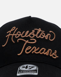 47 Brand Houston Texans 'Round Em Up' '47 Offside Strapback Black