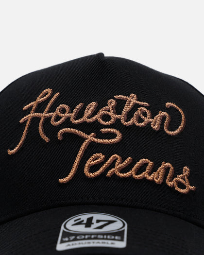 47 Brand Houston Texans 'Round Em Up' '47 Offside Strapback Black