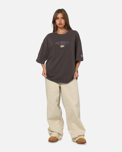 Mitchell & Ness Los Angeles Lakers Blackletter Champs Box T-Shirt Slate