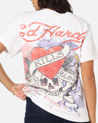 Ed Hardy Love Kills Slowly Vintage T-Shirt White