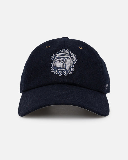 47 Brand Georgetown Hoyas Wooly Clean Up Strapback Navy