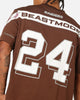 Mitchell & Ness Las Vegas Raiders Beastmode Boxy Mesh T-Shirt Chocolate Brown