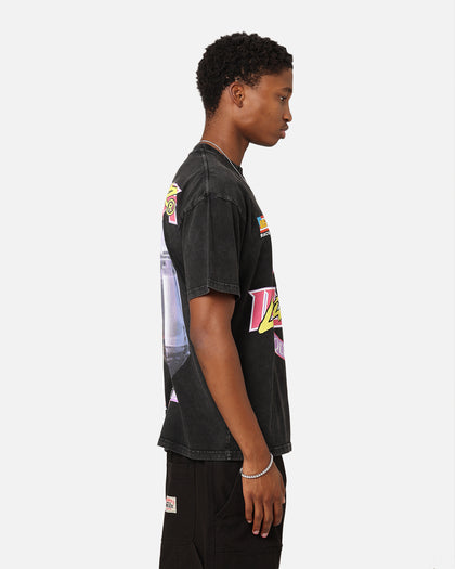 Loiter Motorsport T-Shirt Black Acid Wash