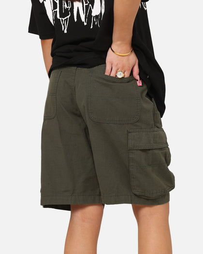 S Double Classic Cut Cargo Shorts Army