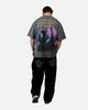 73Studio X DC Batman Caped Crusader T-Shirt Washed Charcoal
