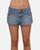 Ed Hardy Women's Butterfly Denim Shorts Indigo