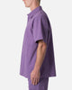 MNML Collared Button Up Shirt Purple