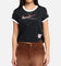 Nike Women's Sportswear Club Moto T-Shirt Black