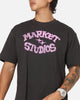 Market Smiley Old School T-Shirt Washed Black