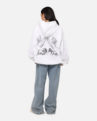 Saint Morta Doves Boxy Hoodie White