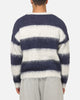 Majestic Athletic New York Yankees Block Stripe Knit Jumper Vintage White